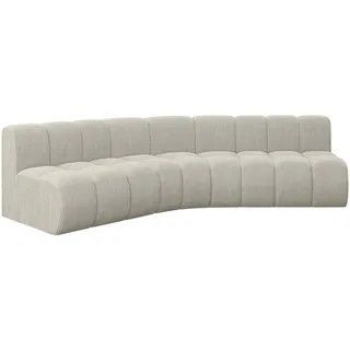 altdecor Eckcouch Textil 5-Sitzer Creme