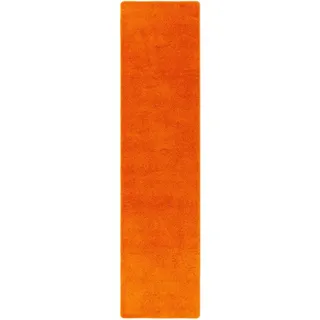Snapstyle Palace Hochflor Shaggy Läufer Teppich 100 x 400 cm Orange