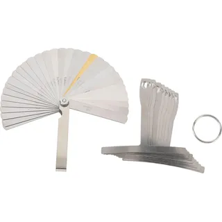 9Pcs Understring Radius Gauge Edelstahl 32 Klingen String Action Lineal Schlüsselbund Set Gitarre Gitarrenbauer Werkzeuge