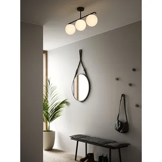 Nordlux Grant 1-flg. E14 12 cm rund/Schwarz/Glas