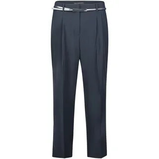 Stoffhose BETTY BARCLAY "Stoffhose unifarben", Damen, Gr. 36, EURO, blau (dunkelblau), Obermaterial: 96% Polyester PES. 4% Elasthan EL., Hosen Stoffhose