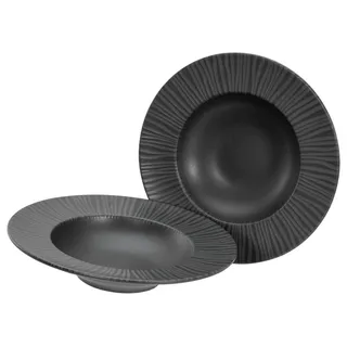CreaTable Pastateller Vesuvio 2-teilig schwarz