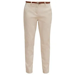 Comma, Comma Chino-Hose mit Gürtel,