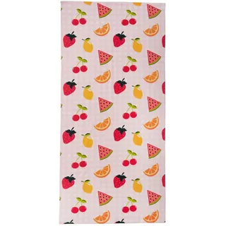 DREAMSCENE Strandtücher für Kinder, Schwimmbad, Schwimmen, schnell trocknend, Reisehandtuch, Sonnenliege, Mikrofaser, großes Strandtuch für Erwachsene, Urlaub, Obst, 71 x 152 cm
