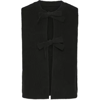 Pieces Strickweste in Black, XL