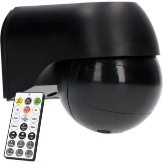 LED's light Wandsensor PIR 180° IP54 Schwarz Fernbedienung