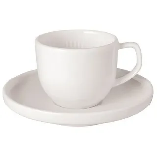 Villeroy & Boch Espressotasse mit Untertasse 0,05 l Weiß