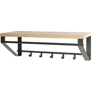 Haku-Möbel Wandgarderobe HAKU Möbel 70 x 23 x 30 cm Eiche