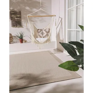 benuta In- & Outdoor Teppich Naoto Weiß 160x230 cm | Pflegeleichter Teppich geeignet für Innen- und Außenbreich, Balkon und Terrasse