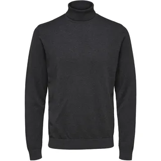 SELECTED HOMME Herren SLHBERG ROLL Neck NOOS, Antracit/Melange, L
