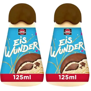 Schwartau Eiswunder Schokolade Eisglasur, knackige Schoko-Eiskruste, 125 ml Flasche (Packung mit 2)