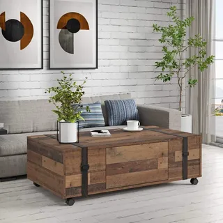 Forte Fobya Beige Holzwerkstoff 110 x 35,7 x 60,2 cm