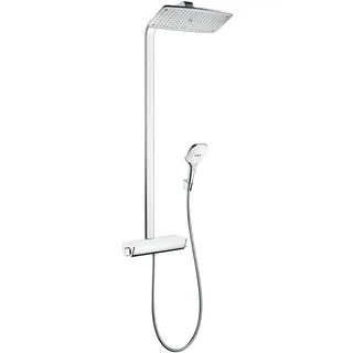 Hansgrohe Raindance E Showerpipe 1-jet mit Thermostat Weiß/Chrom 27286400