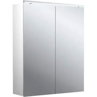 emco pure 2 classic LED-Lichtspiegelschrank mit Aufsatzleuchte, 2 Türen, 600x711x153mm, 979705502