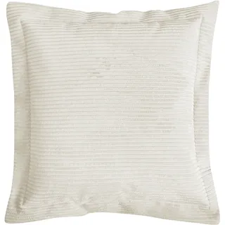 Dekokissen MAGMA HEIMTEX "SHARA Flatterkissen", beige, cord gestreift unifarben, B:70cm H:8cm L:70cm, Faserbällchen (Polyester), Polyester, Dekokissen_Sitzkissen_Kissenhüllen, Dekokissen, in trendigem Cord-Stoff und elegantem Stehsaum