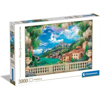 CLEMENTONI - 33553 Collection - Lush Terrace On Lake, Puzzle 3000 Teile Für Erwachsene Und Kinder 10 Jahren, Geschicklichkeitsspiel Für Die Ganze Familie