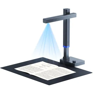 CZUR Shine Ultra 13MP Scanner A3, tragbarer Dokumentenscanner, faltbarere Buchscanner, Dokumentenkamera Visualizer mit OCR 180+ Sprache, Stufenloses Fülllicht, Schnell-Scanner für Windows & macOS