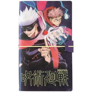 Grupo Erik Reisetagebuch zum Selberschreiben Jujutsu Kaisen Manga Bullet Journal Dotted Notizbuch Leder (synthetisch) Tagebuch für Erwachsene Kinder Notizbuch Klein Zeichenbuch Skizzenbuch Notizbuch