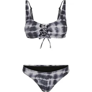 URBAN CLASSICS Bügel-Tankini Damen Schwarz/Weiß S
