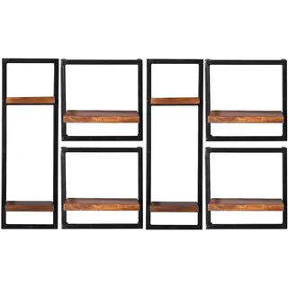 SIT Möbel Panama Wandregal 8 Fachböden Holz 0 x 0 x 0 cm Schwarz