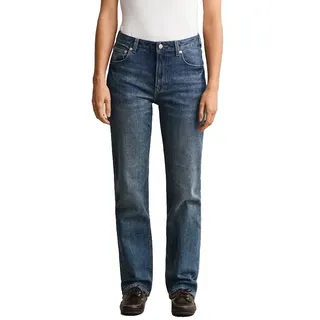 GANT 4100304 Straight Fit Jeans - Mid Blue Broken in - 28 - 32