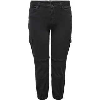 ONLY Carmakoma Damen Jeans Solid Carmissouri Reg ANK Cargo Mas Noos