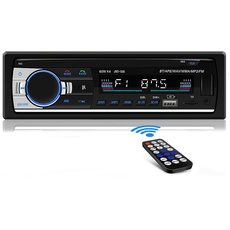 Andven Autoradio mit Bluetooth Freisprecheinrichtung, 1 DIN MP3-Media-Player/FM Radio, Unterstützt AUX/TF Karten/Dual USB