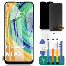 Für Xiaomi MI A3 Bildschirm Ersatz für MI CC9e LCD Display Für Xiaomi MI A3 Touchscreen Digitizer Montage Reparatur Kits (Black,No Fingerprint Recognition)