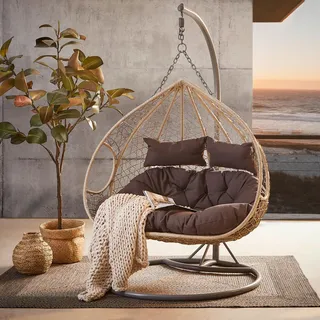 Ambia Garden Hängesessel , Textil , Füllung: Schaumstoff,Schaumstoff , 203 cm , Gartenmöbel, Gartenschaukeln, Hängesessel