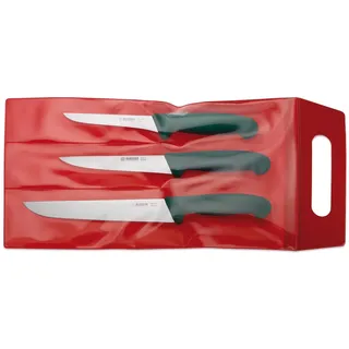 Giesser Fleischer Messer Set 3-tlg.  mit starken Klingen Grün