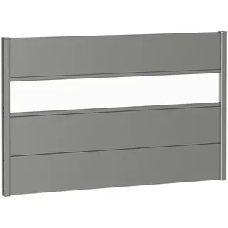 Biohort Sichtschutz , Grau , Metall, Kunststoff , 145x91x4.4 cm , Sonnenschutz, Sichtschutz