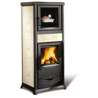 Holzofen NORDICA Rossella Plus Backofen 5.0 Keramik Jugendstil - Creme