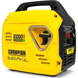 Champion Power Equipment Champion 2200 "The Mighty Atom" (Dual Fuel LPG/Benzin-Generator, 2,2 kW, mit LED-Anzeigen, mit ECO-Modus) 92001i-DF-EU