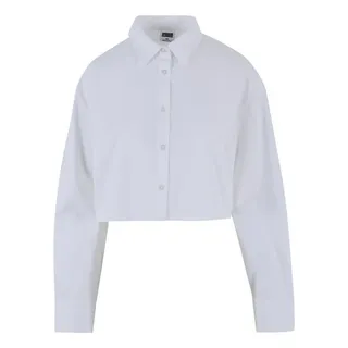 URBAN CLASSICS Damen Bluse Ladies Cropped Oversized Blouse White XXL