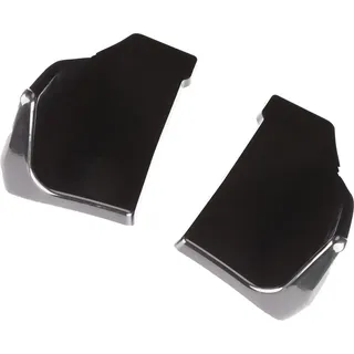 2 Stück Universal-Heckstoßstangen-Diffusor-Lippen-Seitenschweller, glänzend schwarz, mit Befestigungsschrauben