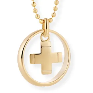 fish Kinderkette Mädchen Junge Taufring Silber Gold Beschichtet Taufkette klar Schmucketui Geschenk zur Taufe
