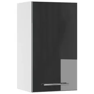 Vicco Badschrank 40 x 72 cm Schwarz Hochglanz