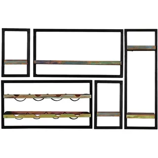 SIT Möbel Wandregal Riverboat 2 Fachböden 100 x 20 x 30 cm Mehrfarbig