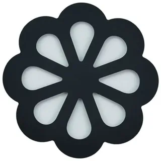 IXCVBNGHS Blumen-Cartoon-Muster Tisch-Isoliermatte Verbrühungs-Anti-Rutsch-Matte Haushalts-Silikon-Tischset Schüsselmatte Untersetzer-Tischmatte (schwarz), small