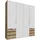 Drehtürenschrank Level by fresh to go 200 x 216 x 58 cm Weiß