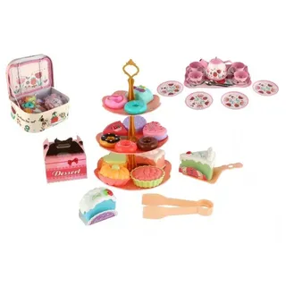 Teddies - Teeservice mit Zubehör im Etui 25x18x10,5cm in einer Tasche