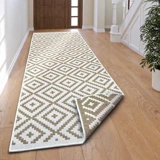 MY HOME »Ronda Wendeteppich« rechteckig 5 mm Höhe Sisal-Optik, Flachgewebe, In- und Outdoor, geometrisches Boho Design