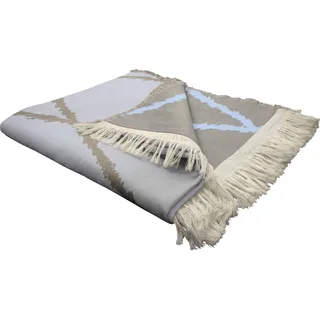 Adam Wohndecke »Casket Valdelana« mit grafischem Muster, Kuscheldecke, beige