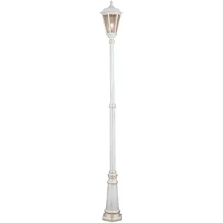 Orion Leuchten Außen Mastleuchte 249cm 10W E27 Weiß-Gold