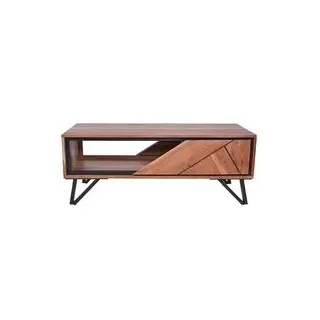 Garden Pleasure AMBALA Couchtisch rechteckig Holz akazie 120,0 x 50,0 x 46,0 cm, 1 St.