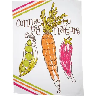 Stuco "Veggies", bedruckt, natur, bunt