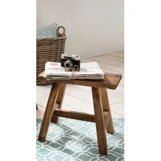 Die Faktorei Deko-Bank klein Naturrecyceltes Holz