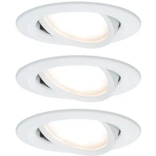Paulmann Nova Coin 3er Set rund weiß Aluminium