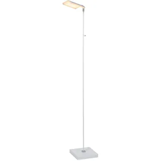 LUCIDE AARON - Stehlampe Mit Leselampe - LED Dim. - CCT - 1x12W 2700K/4000K - Weiß