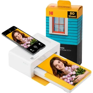 Kodak Dock Plus, Farbstoffsublimation, 4" x 6" (10x15 cm), Randloser Druck, Bluetooth, Direktdruck, Gelb - Gelb
